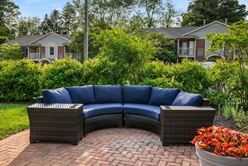 Outdoor lounge and fire pit
